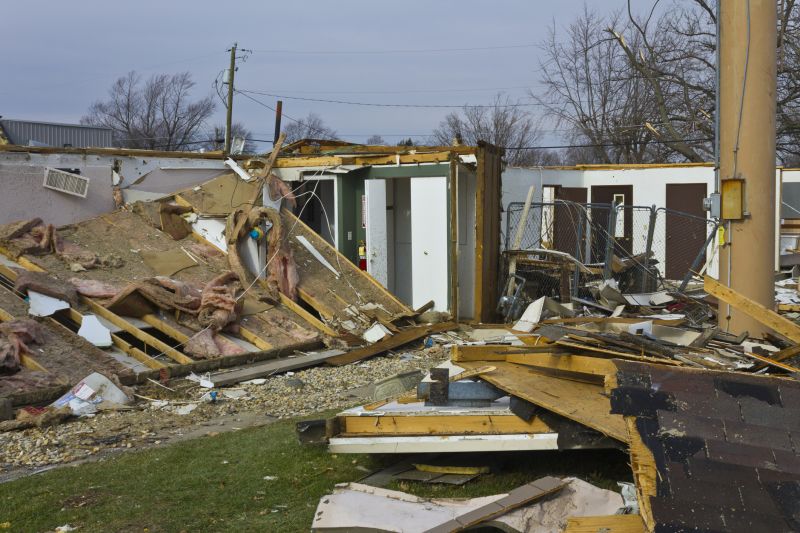 Damaged Roof from Storm